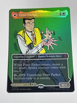 Peter Parker (0232) (Borderless) Marvel's Spider-Man Foil - MTG - Image 4