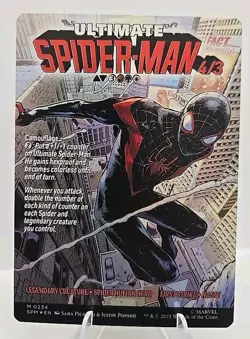 Miles Morales (0234) (Borderless) MTG Marvel's Spider-Man Foil - Image 1