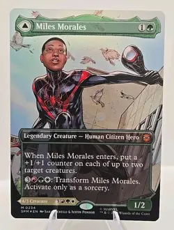 Miles Morales (0234) (Borderless) MTG Marvel's Spider-Man Foil - Image 2