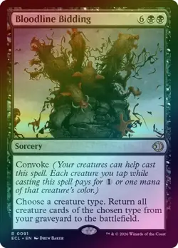 (FOIL) Bloodline Bidding (91) - Lorwyn Eclipsed (ECL) - MTG - Image 1