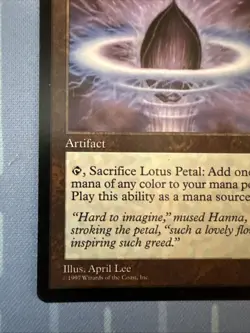 Lotus Petal - Tempest - Magic The Gathering - Vintage 1997 - Image 5