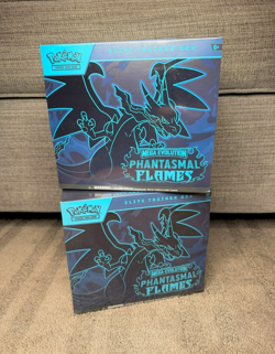 Pokemon Mega Evolution Phantasmal Flames Elite Trainer Box ETB Lot Of 2 *Tear* - Image 1