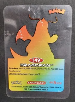 Pokemon - Dragoran Nr.149 - Lamincards - Deutsch - 2005 - Image 2