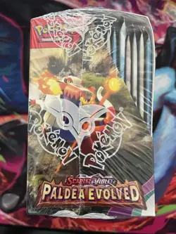 Pokemon TCG - Scarlet & Violet Paldea Evolved Booster Box - Sealed / Rip In Seal - Image 4