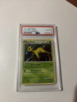 2011 POKEMON CALL OF LEGENDS #13 LEAFEON-HOLO PSA 10 - Image 1