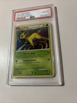 2011 POKEMON CALL OF LEGENDS #13 LEAFEON-HOLO PSA 10 - Image 3