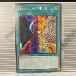 Konami Yu-Gi-Oh! Change of Heart Spell-Normal Holo 1st Ed RA01-EN050 - Image 1