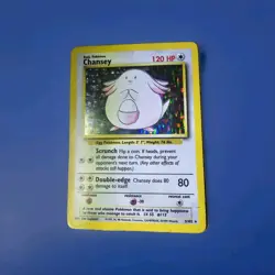 Rare Vintage Pokemon Card Holo Base Set Lot Chansey 3/102 and Zapdos 16/102 WOTC - Image 3