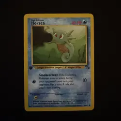 Pokemon Fossil 49/62 Horsea 1st Edition LP Card 49/62 - Image 1