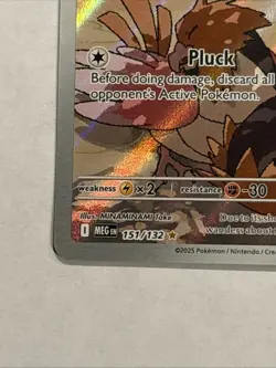 Pokemon TCG Spearow 151/132 Mega Evolution Illustration Rare Card 2025 NM - Image 5