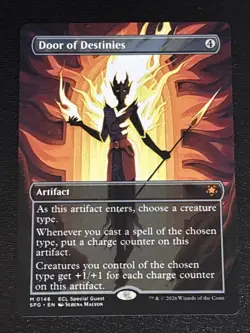 MTG Lorwyn Eclipsed Special Guests Door of Destinies Borderless 0146 NM Mythic - Image 1