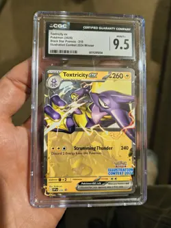 Toxtricity EX SVP 215 Illustration Contest 2024 Promo Pokemon CGC Graded 9.5 - Image 2