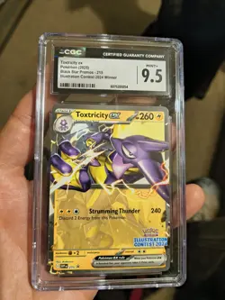 Toxtricity EX SVP 215 Illustration Contest 2024 Promo Pokemon CGC Graded 9.5 - Image 3