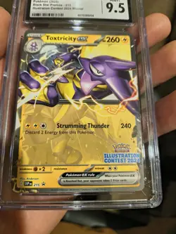 Toxtricity EX SVP 215 Illustration Contest 2024 Promo Pokemon CGC Graded 9.5 - Image 4