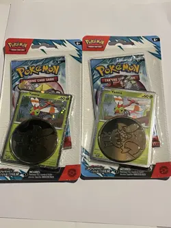 2 X Pokemon Journey Together Yanma Booster Blister Pack Sealed - US SELLER - Image 1