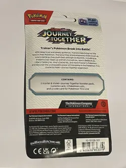 2 X Pokemon Journey Together Yanma Booster Blister Pack Sealed - US SELLER - Image 2
