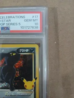 2021 POKEMON CELEBRATIONS CLASSIC COLL #17 UMBREON-GOLD STAR PSA 10 - Image 4