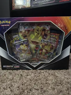 Pokemon TCG Meowth Vmax Box - 4 Packs 820650804120 - Image 1