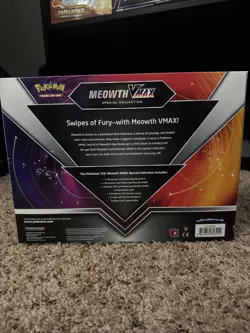 Pokemon TCG Meowth Vmax Box - 4 Packs 820650804120 - Image 2