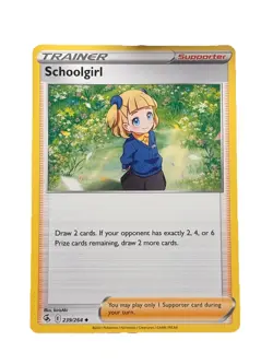 New: 2021 Pokemon TCG Schoolgirl 239 Fusion Strike Regular Uncommon - Image 1