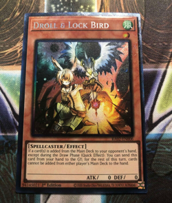 * DROLL & LOCK BIRD * 1ST EDITION PRISMATIC COLLECTOR'S RARE RA02-EN006 YUGIOH! - Image 1