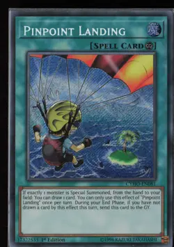 Yugioh Pinpoint Landing CYHO-EN081 1st Edition Secret Rare NM - Image 1