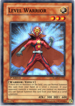 Level Warrior RGBT-EN002 Super Rare - 1st Edition Yugioh - Image 1