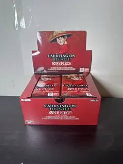 24x One Piece TCG OP13 Carrying On His Will - likely dead booster packs - Image 1
