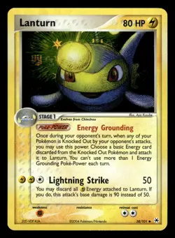 Lanturn 38/101 Reverse Holo Ex Hidden Legends Pokemon Card - Image 1