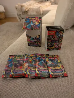Pokemon Phantasmal Flames Booster Bundle Box #OPENED PACKS# 59 CARDS AND CODES - Image 1