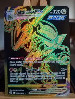 Rayquaza VMAX TG29/TG30 Silver Tempest Full Art Gold Pokemon Card - Image 1