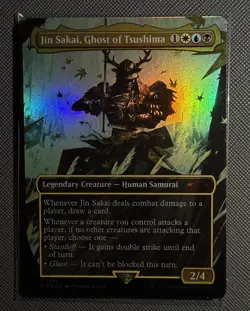 MTG Jin Sakai, Ghost Of Tsushima FOIL Secret Lair Drop Magic NM 2226 - Image 1