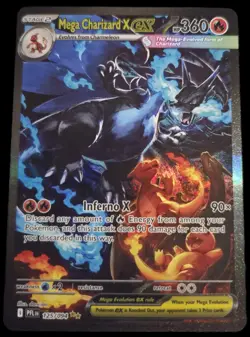 Chase Pack 2025 Pokemon Phantasmal Flames - 125/094 Mega Charizard X ex SIR - Image 2