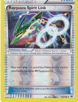 RAYQUAZA SPIRIT LINK 87/108 REVERSE HOLO POKEMON ROARING SKIES - Image 1