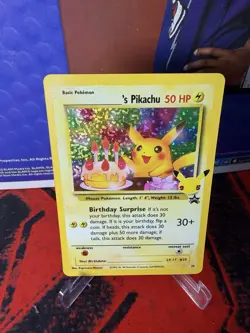 POKEMON TCG - Birthday Pikachu - Celebrations 25th - 24 - Classic - NM - Image 1
