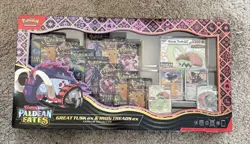 Pokemon TCG Paldean Fates Great Tusk ex & Iron Treads ex Premium Collection. NEW - Image 1