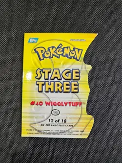 2001 Topps Pokemon Johto League Champions Wigglytuff Die cut 12 pf 18 - Image 2