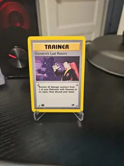 Giovanni's Last Resort - 105/132 - Pokemon Gym Challenge 1st Edition Rare LP - Image 1