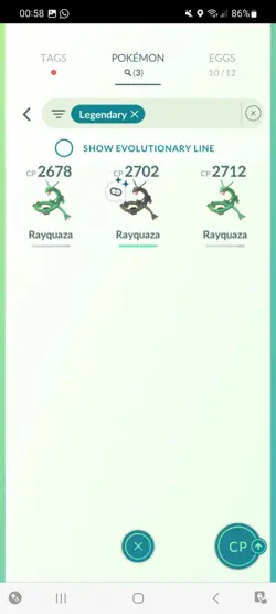 Pokemon Go (Stage 40) Shiny Legendary Rayquaza ( 5 Shinys ) - Image 3