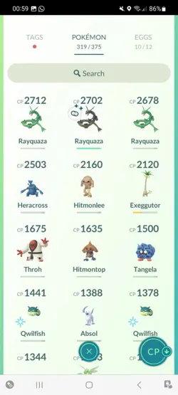 Pokemon Go (Stage 40) Shiny Legendary Rayquaza ( 5 Shinys ) - Image 5