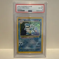 2000 POKEMON GAME BASE II #2 BLASTOISE-HOLO BASE II - PSA 6 - Image 1