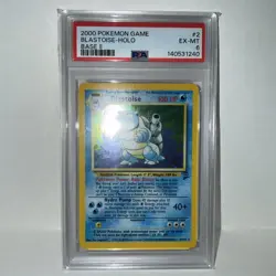 2000 POKEMON GAME BASE II #2 BLASTOISE-HOLO BASE II - PSA 6 - Image 2