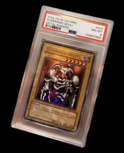 2002 Yu-Gi-Oh! Summoned Skull MRD-003 Ultra Rare PSA 8- FULL HOLO BLEED 🩸 - Image 3