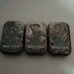 One Piece Tin Pack Set Vol 2 Set of 3 | TS-02 OP-13 | Factory Sealed | Bandai - Image 1