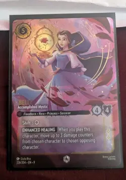 Belle - Accomplished Mystic Foil Disney Lorcana TCG Card 226/204 Beauty & Beast - Image 1