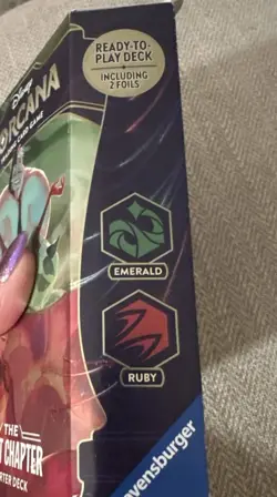 Disney LORCANA The First Chapter Starter Deck - Emerald 💚and Ruby ❤ SEALED 4050368981707 - Image 4
