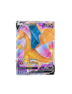 Pokemon Charizard v Sword & Shield Black Star Promo SWSH050 Full Art Holo Card - Image 1