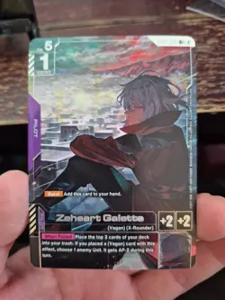 ENGLISH Gundam Card Game Zeheart Galette GD03-094 R+ Alt Art Foil - Image 3