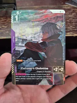ENGLISH Gundam Card Game Zeheart Galette GD03-094 R+ Alt Art Foil - Image 4
