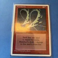 Manabarbs MTG Core Set Alt 4th Edition Regular Alternate Fourth Misprint Mtg - Image 1